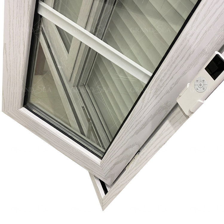 Anti-theft Automatic Roller Shutters Aluminum Swing Window With Electrical