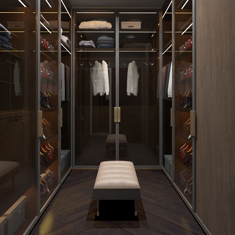 Iron design wardrobe in the wall sliding mirror wardrobe design glass walk in closet posh walk in closet