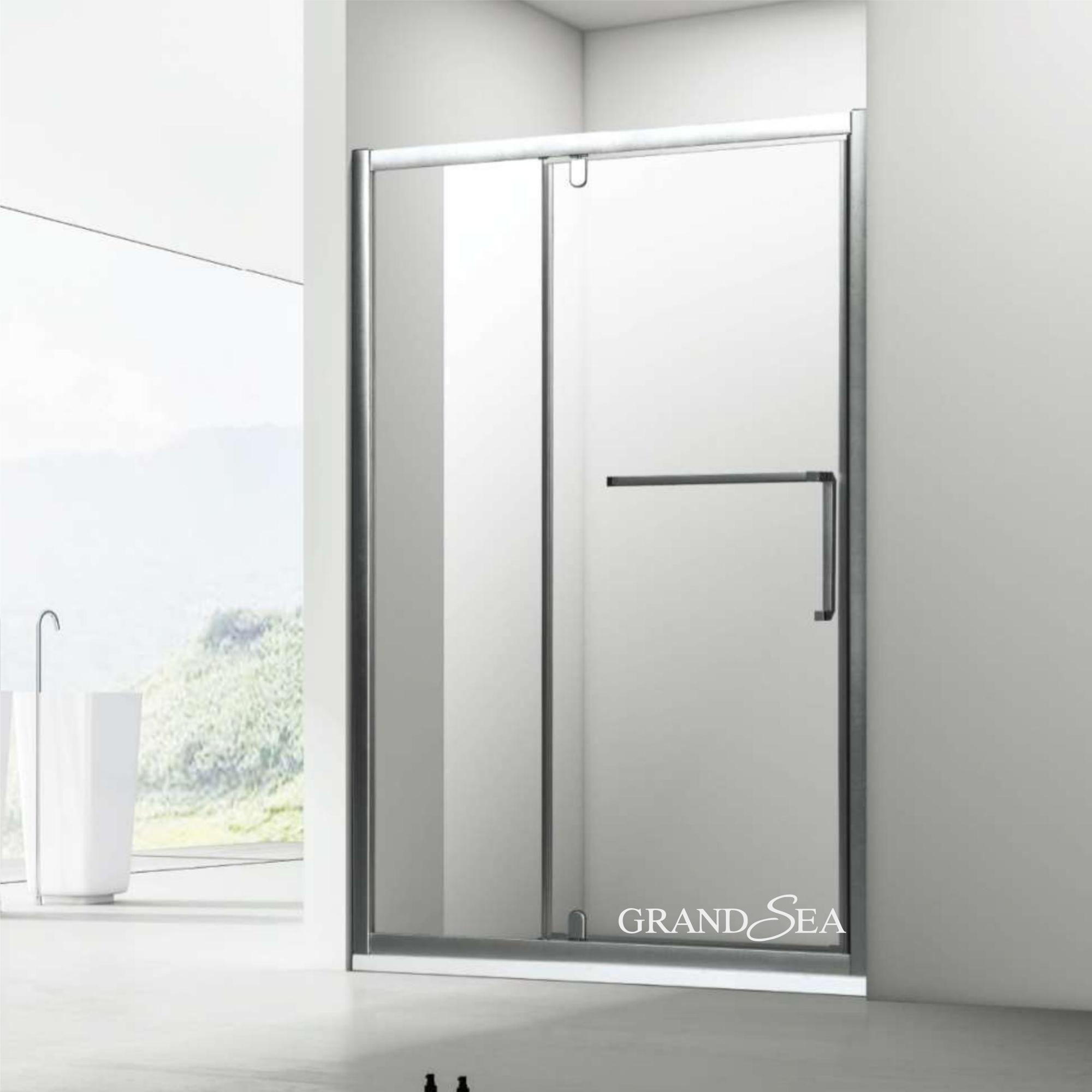 Wholesale Aluminum frame shower enclosure simple easy clean tempered glass sliding shower door in shower room