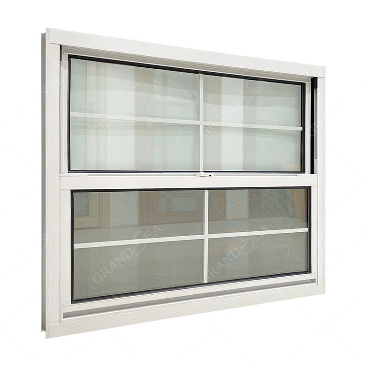 American Style Thermal break Double Single Sash Aluminum Hung Window Vertical Up Down Sliding Windows