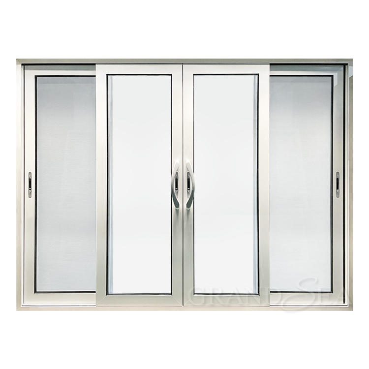 Factory price exterior thermal break heavy duty aluminium glass sliding doors and windows designs