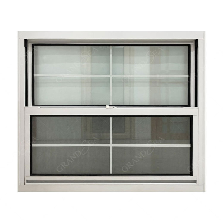 American Style Thermal break Double Single Sash Aluminum Hung Window Vertical Up Down Sliding Windows