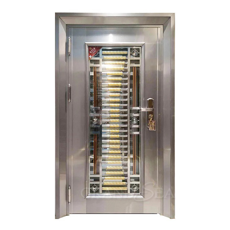 High Quality Front Entry Door Safety Designs Security Stainless Steel Main Doors