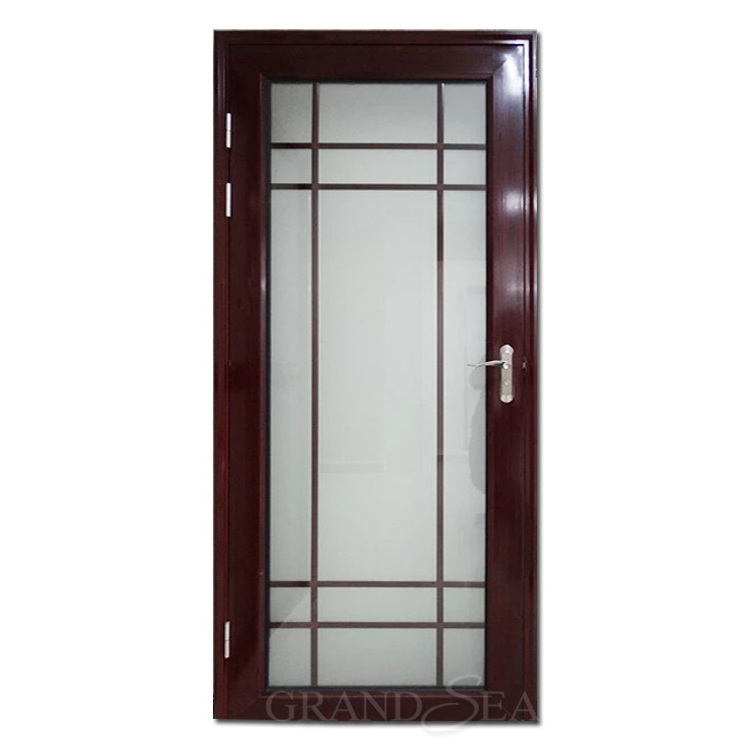 Nigeria Cheap price interior water proof toilet door design aluminium bathroom door