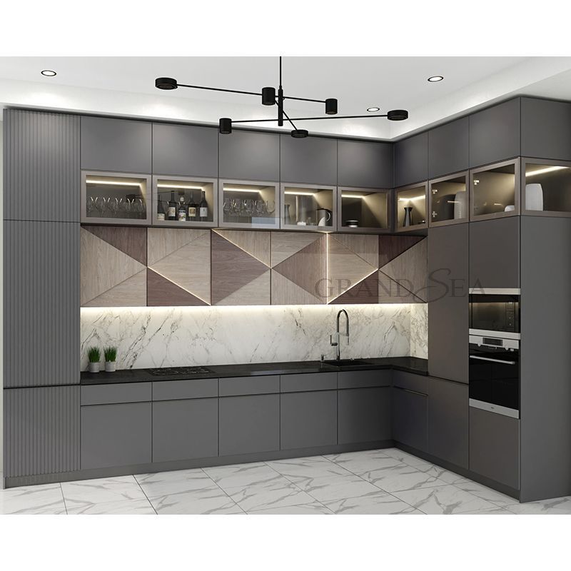 Recommend North American design shaker style kitchen cabinet for hotel