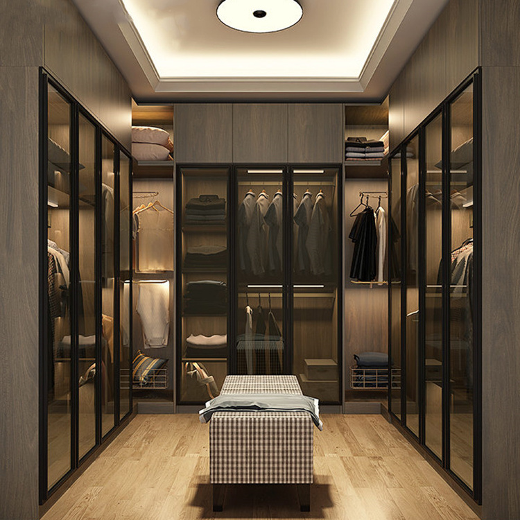 Iron design wardrobe in the wall sliding mirror wardrobe design glass walk in closet posh walk in closet