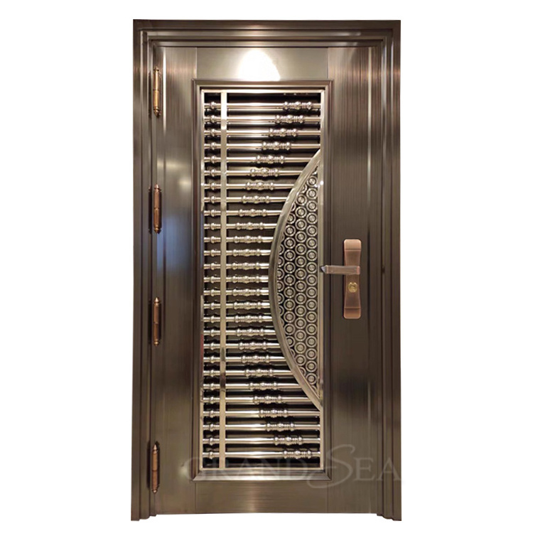 High Quality Front Entry Door Safety Designs Security Stainless Steel Main Doors