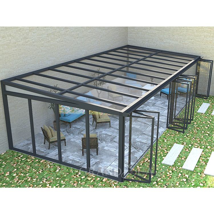 villa sunrooms winter garden glass houses tempered glass prefabricated free standing sunroom