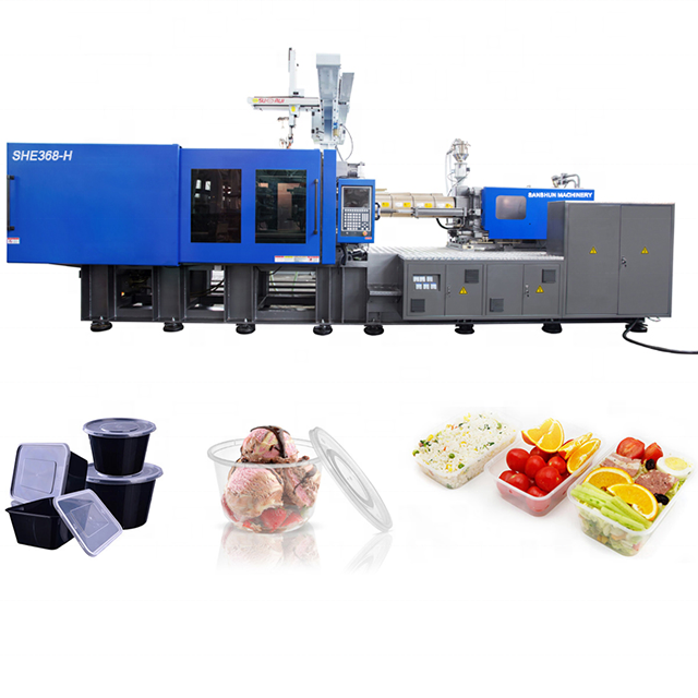 High quality SANSHUN SHE368H-A001 plastic container making machine fast food box making machine