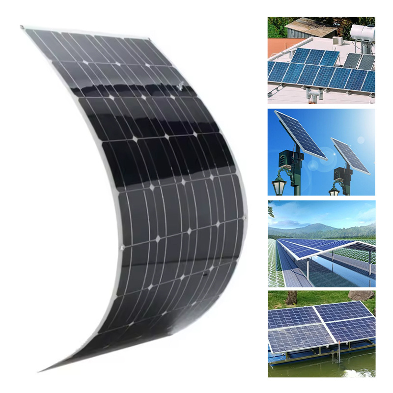 Factory 520W Energy saving Light weight rollable thin film Flexible home use Solar roof 520W solar Panels Flexible solar panels