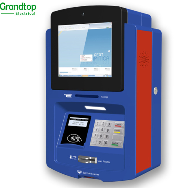 17 Inch Payment Wall Mounted payment kiosk with printer barcode scanner and camera and Bill Acceptor