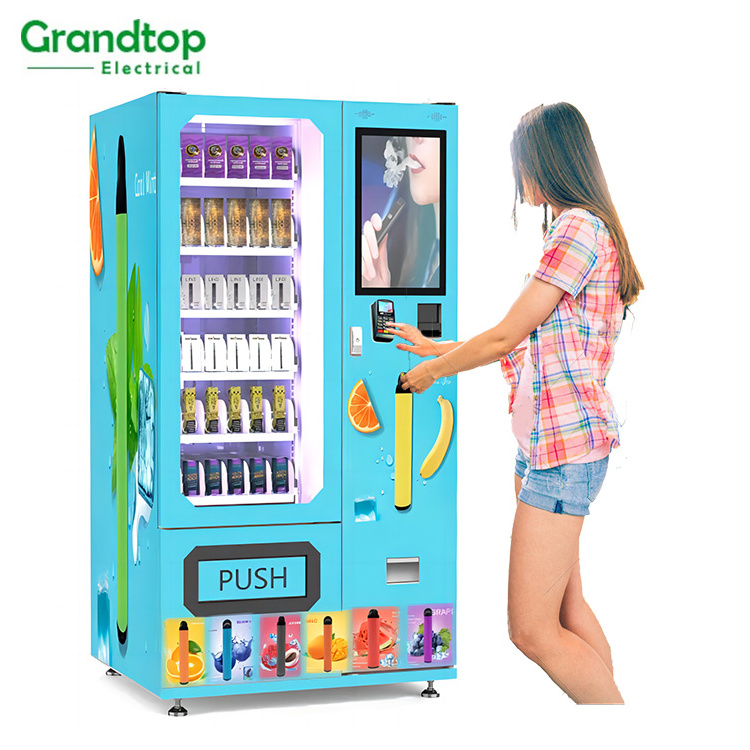 10 to 42 Inch Coin Operated Rechargeable Single Cigarette Vending Machine By Automatic With Age Verification