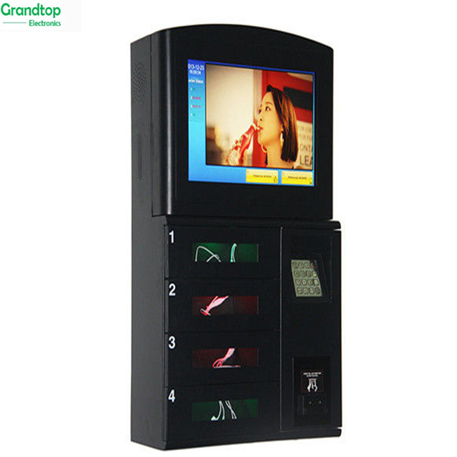 Wall mounted mobile cell phone charging machine kiosk station locker charges vending machines lockers