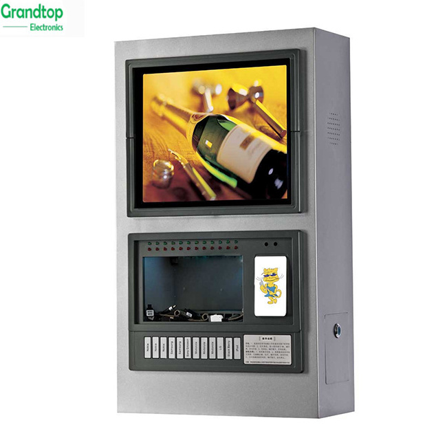 Wall mounted mobile cell phone charging machine kiosk station locker charges vending machines lockers