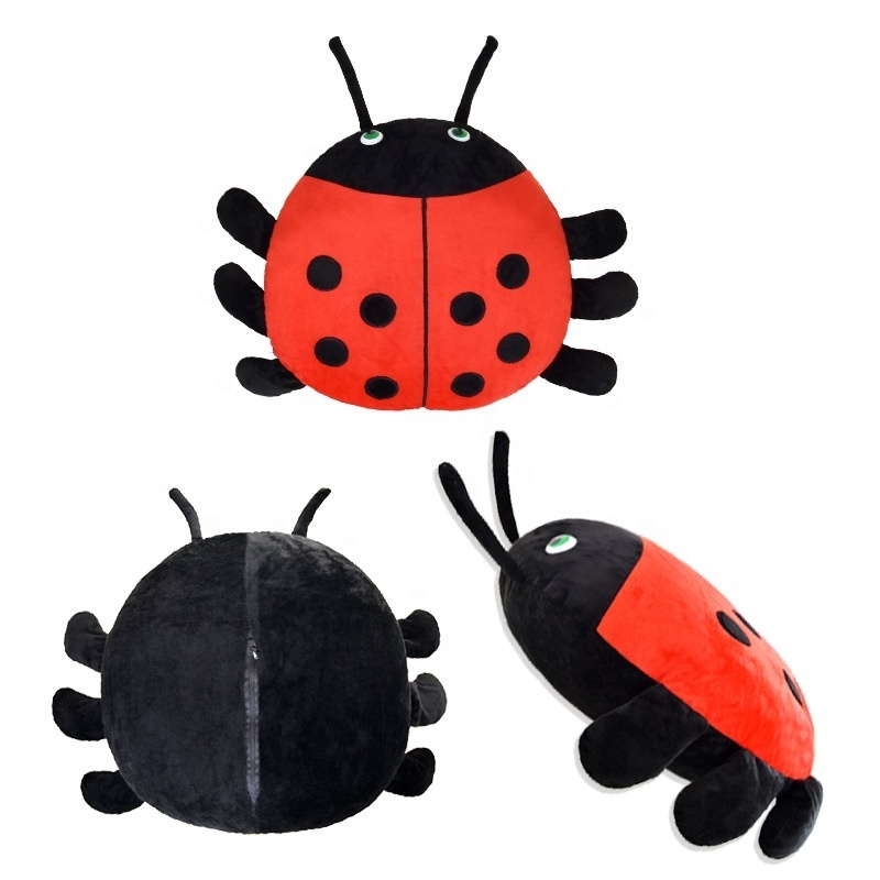 trending products 2023 new color Ladybug light stuffed animal toys plush pillows adult and kids stuffed animal toys plush