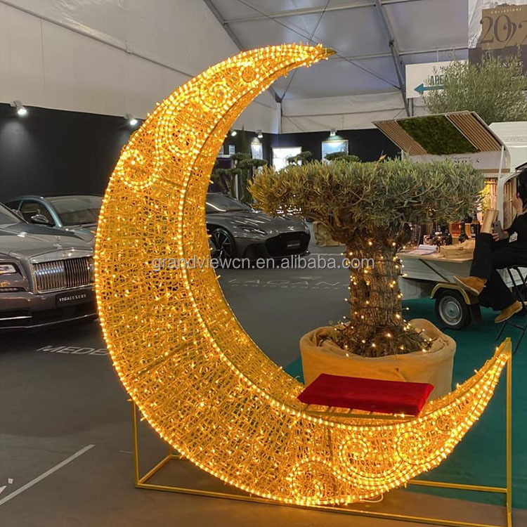 3D Outdoor Ramadan LED Light Decoration For Street Decorate Lighting