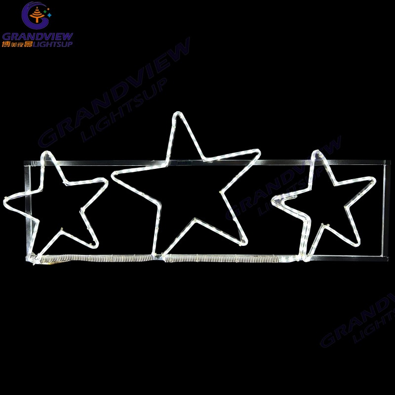 Customized LED Star Moon Snowflake Shaped neon light rope strip light waterproof christmas decorative neon led star lights