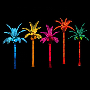 LED outdoor nature looking trunk palm tree light christmas lights decorative outdoor tree lighting