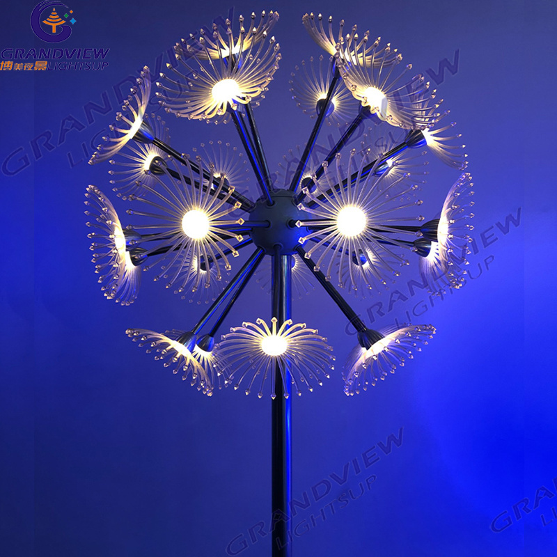 Festival Decoration Landscape led Artificial Dandelion Flower Motif Lights