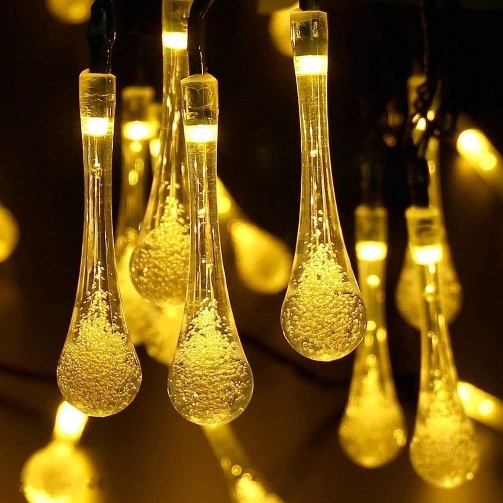 Christmas Decorative LED Water Drop Fairy String Lights for Outdoor Indoor Home Patio Garden Party Wedding Holiday Valentine