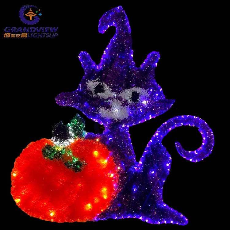 IP65 Lighted Pumpkin Motif LED Lights For Halloween Day Decorate Lights