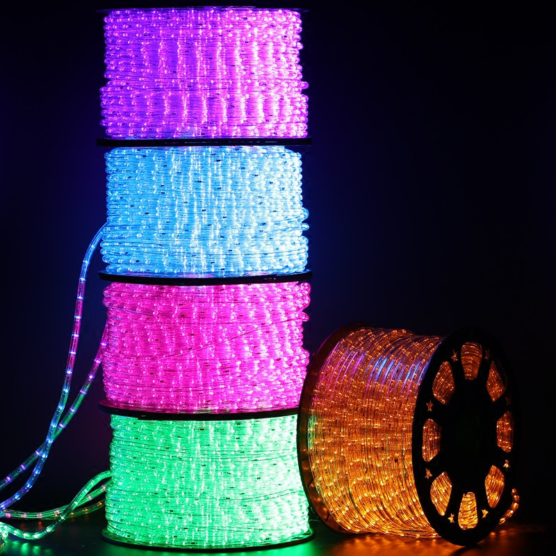 Outdoor 13mm Waterproof Merry Christmas White Color Led Rope Light