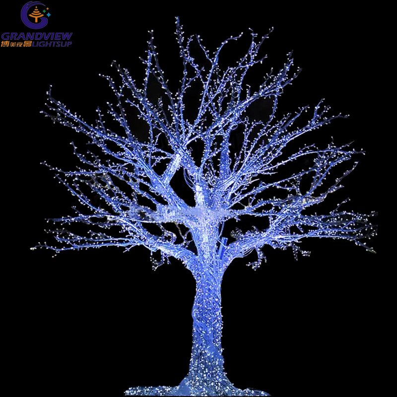 Outdoor Street Decoration 3D Sculpture Twig Tree Light giant led light tree Christmas  Illuminated LED Branch Tree