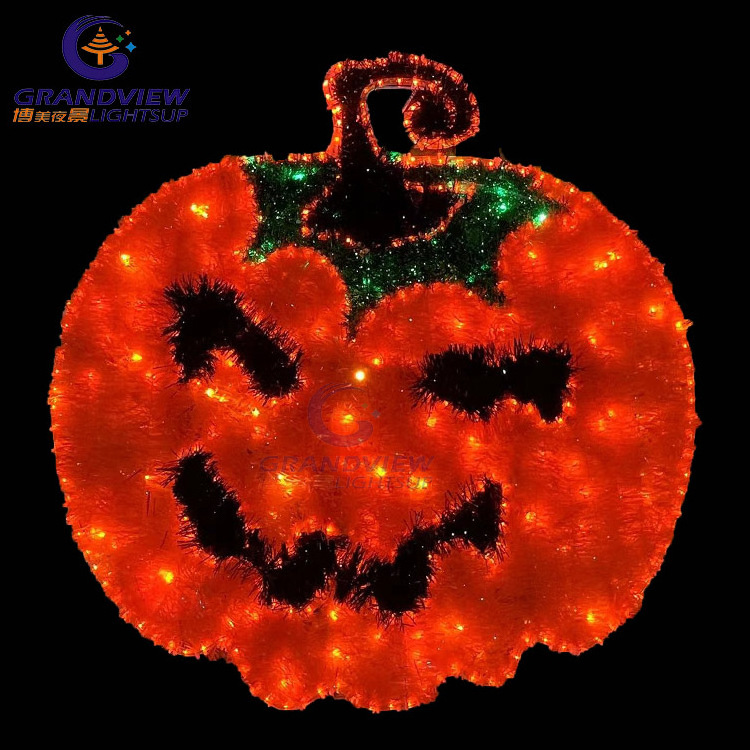 IP65 Lighted Pumpkin Motif LED Lights For Halloween Day Decorate Lights