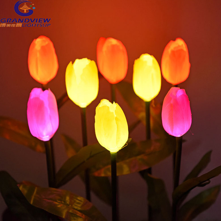 Garden Wedding Decoration Flower led Light Waterproof Decorative Tulip Flower light