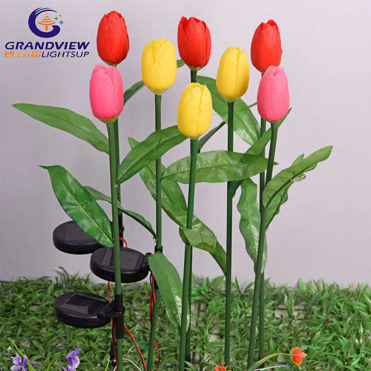 Garden Wedding Decoration Flower led Light Waterproof Decorative Tulip Flower light