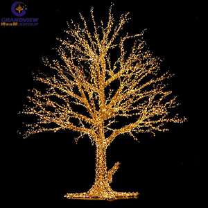 Outdoor Street Decoration 3D Sculpture Twig Tree Light giant led light tree Christmas  Illuminated LED Branch Tree