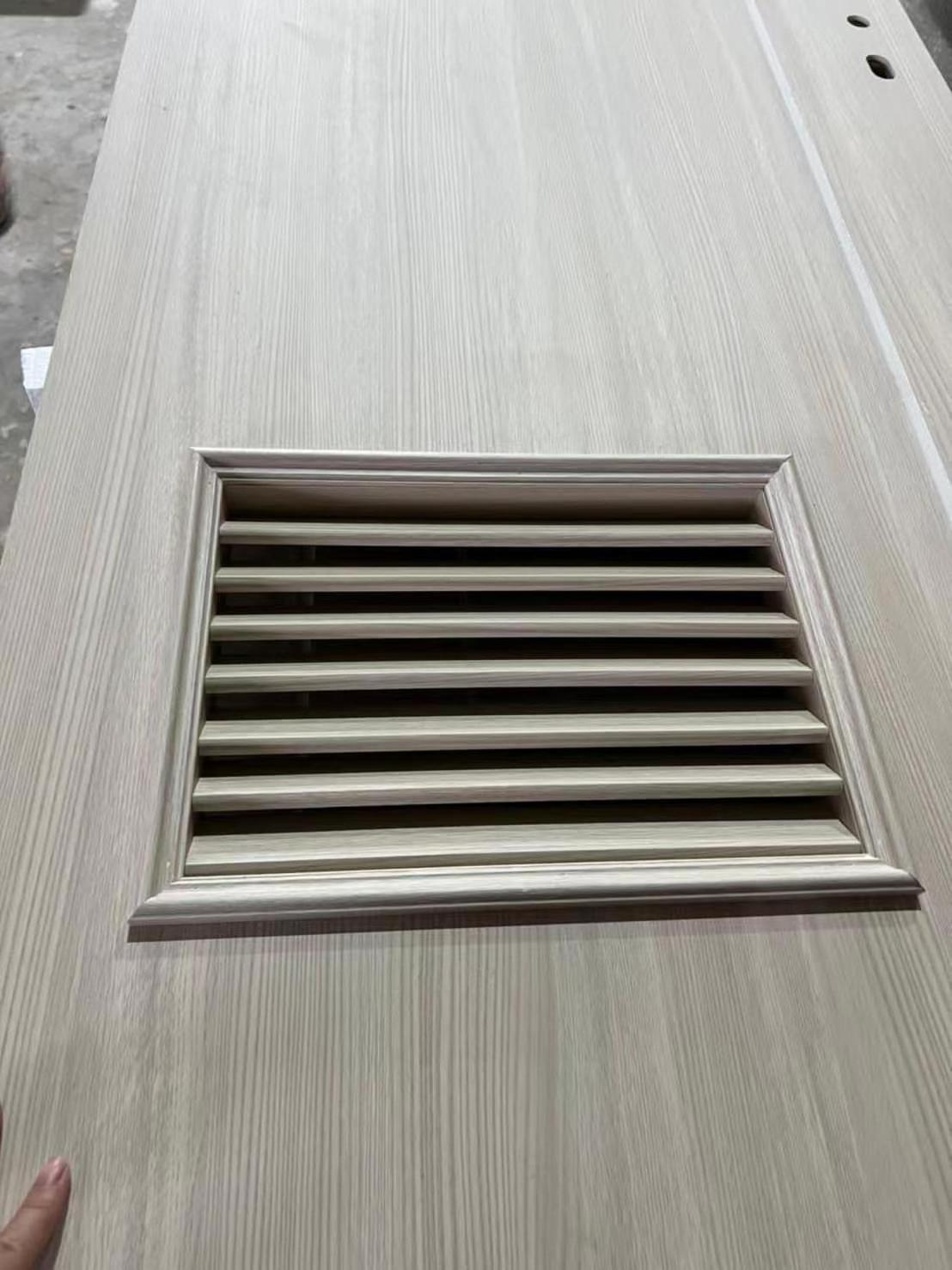 Custom made home hotel interior wpc bedroom toilet bathroom wood pvc louvered door with louver