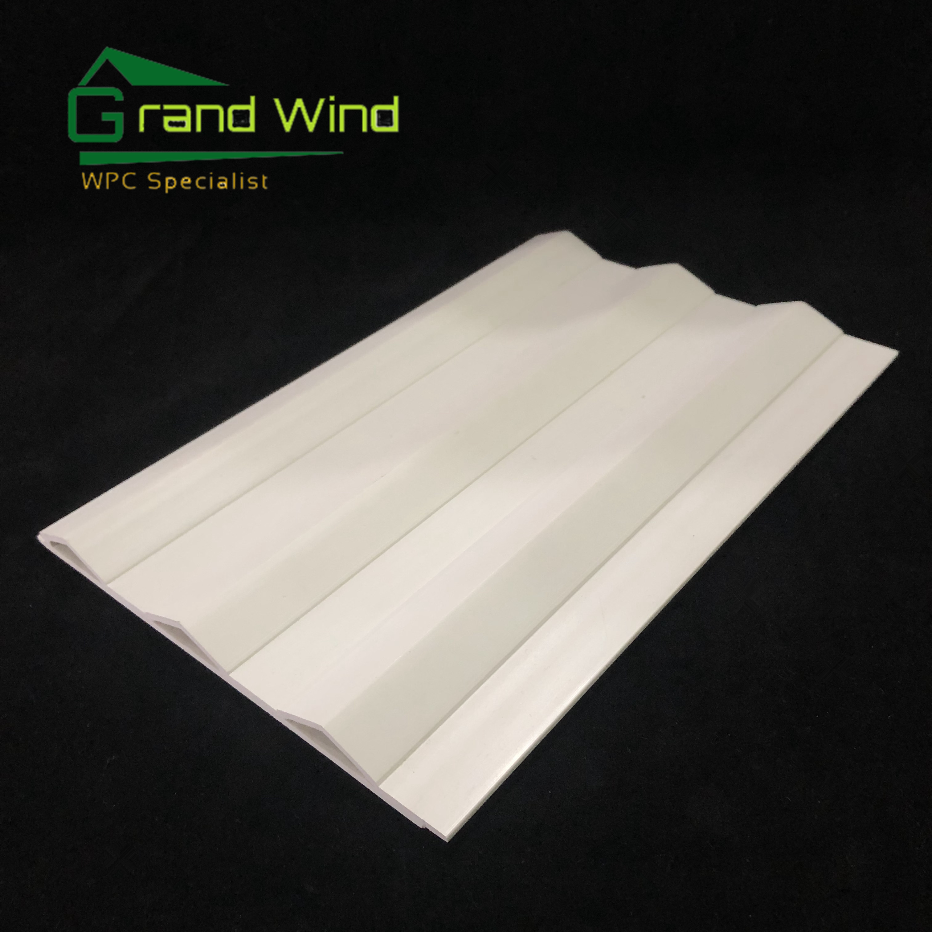 WPC co-extrusion Wall Panel white color  wpc wall panel for bathroom