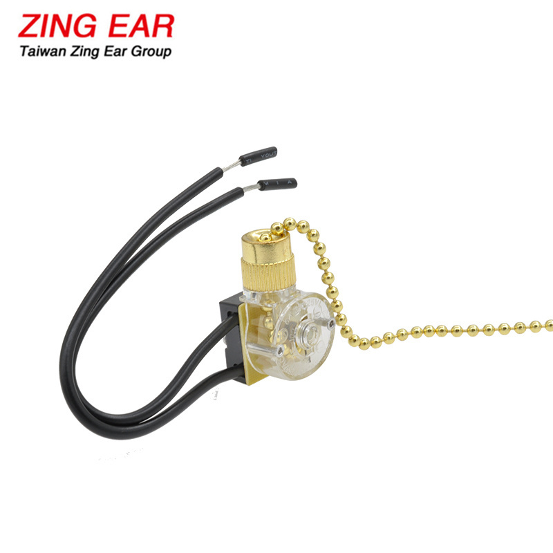 Zing Ear ZE-109 on/off Hunter Ceiling Fan Reversing Pull Cord Light Small Pull Chain Switch