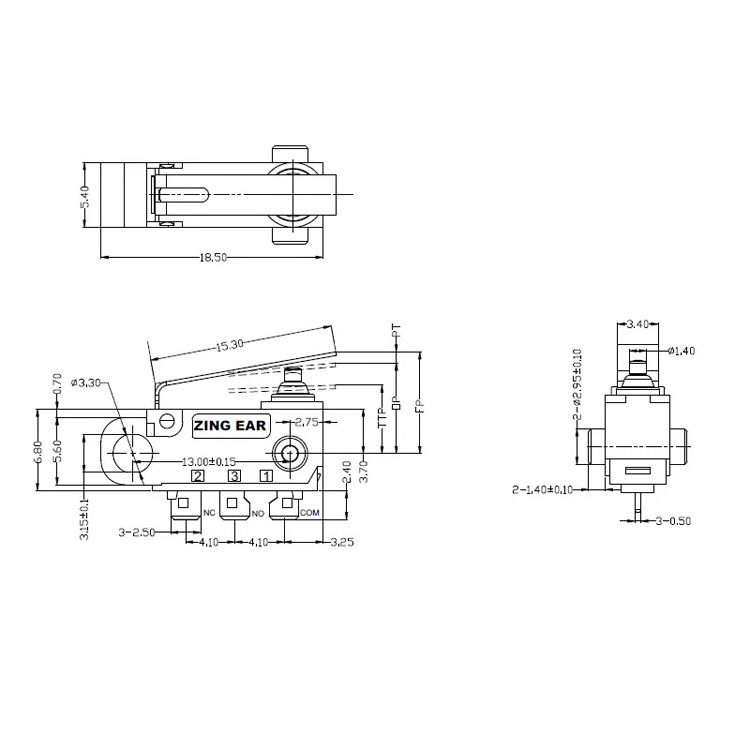 Oven Rolling Door Tuya Micro Switch 10A 250V 5E4