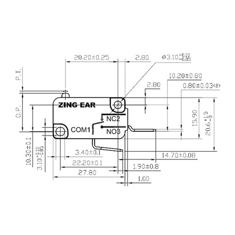 Zing ear 5e4 t85 Microwave Oven Parts Z-wave Micro Switch