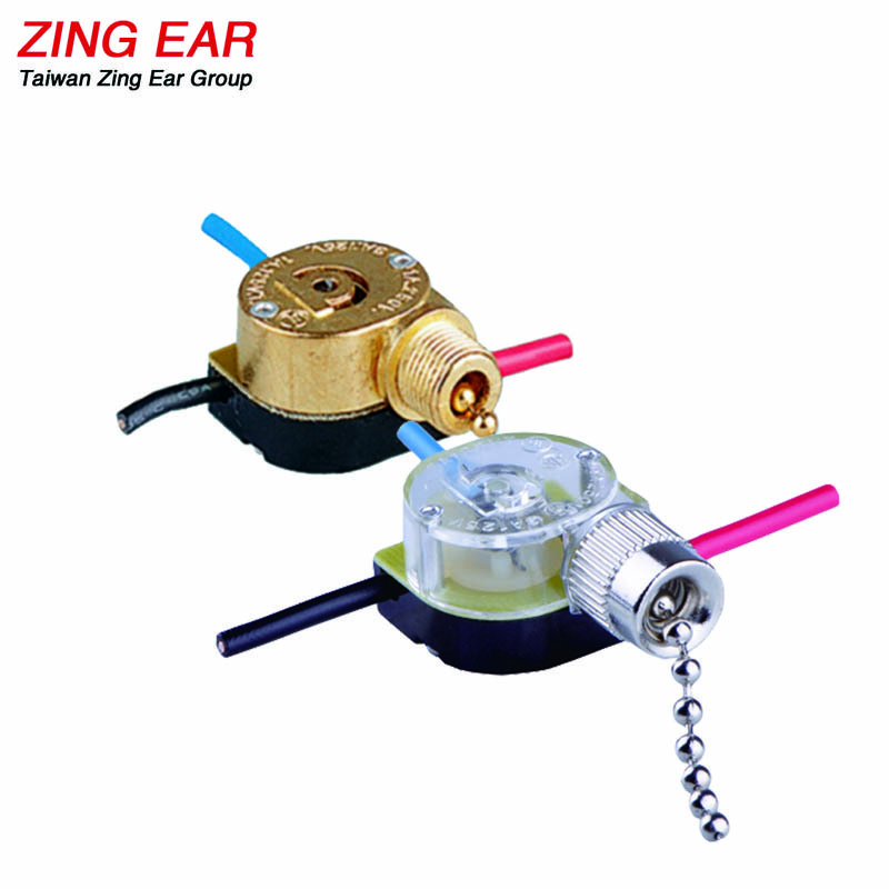 Zing Ear ZE-110 1A 3A 6A 125V 250V Ceiling Fan Pull Cord Chain Switch