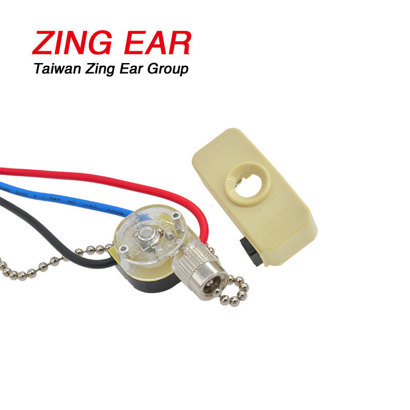 Zing Ear Ceiling Fan Speed Control Pull Chain Switch 3A 250V 6A 125VAC