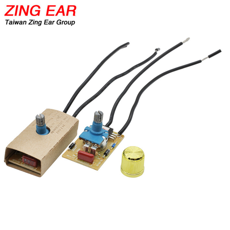 Zing Ear ZE-03 Rotary AC Inline Retro Light Switch Dimmer for LED Light