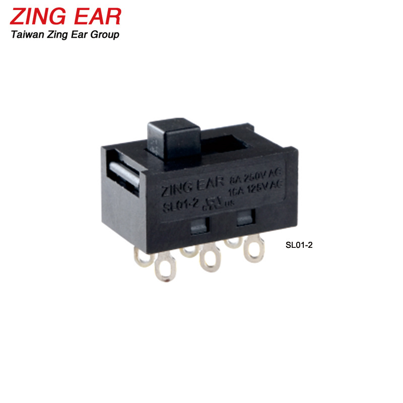 Zing Ear T125 2P4T 1E4 Sliding 8 Position 4 way Mini Dip Slide Switch for Home Appliances