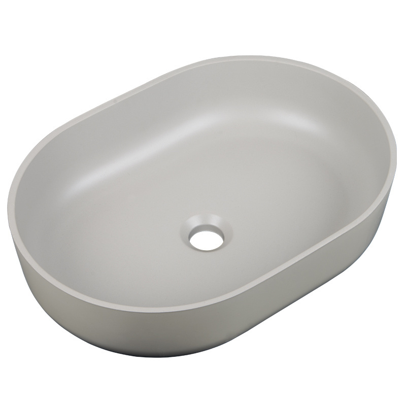 Caojin Oem Small Quartz White Art Basin Rectangular Bathroom Countertop Vessel Sink Wash Basin Quartz Sink