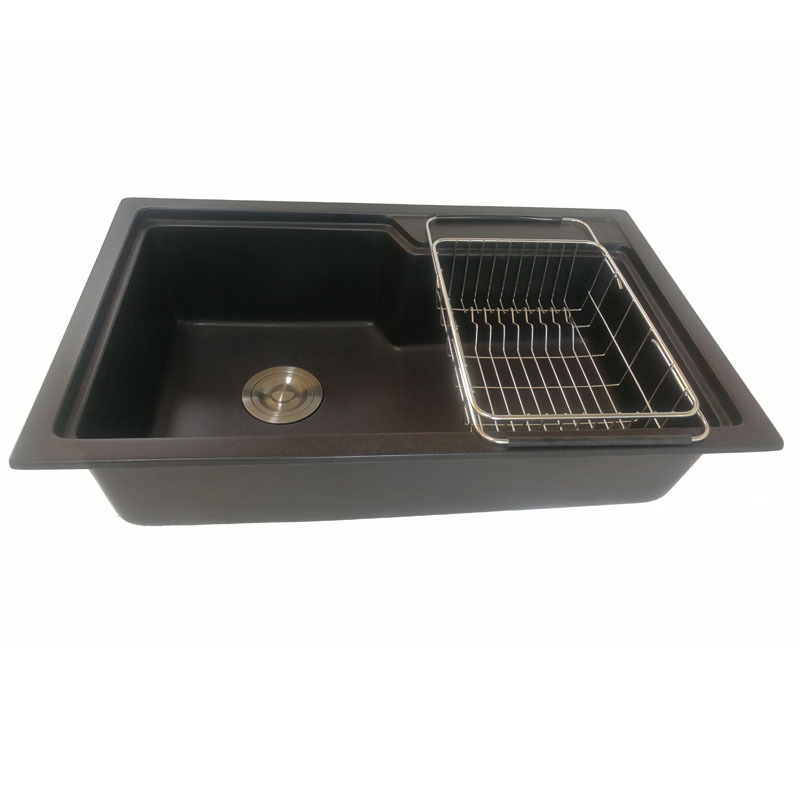 Modern farm house kitchen sink Single Bowl Granite Sink black kitchen sink