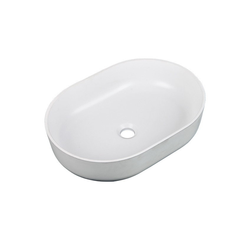 Caojin Oem Small Quartz White Art Basin Rectangular Bathroom Countertop Vessel Sink Wash Basin Quartz Sink