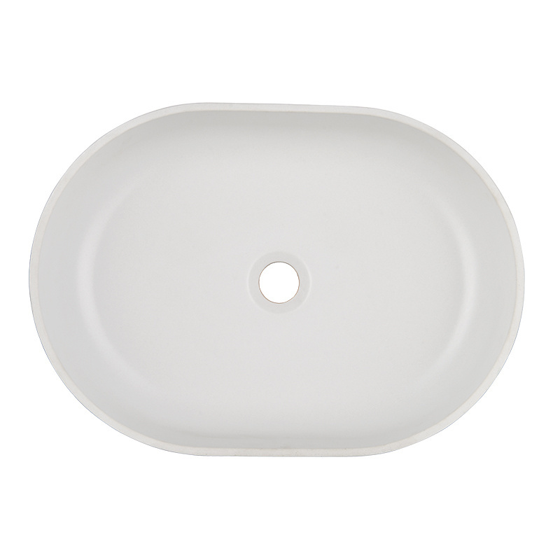 Caojin Oem Small Quartz White Art Basin Rectangular Bathroom Countertop Vessel Sink Wash Basin Quartz Sink