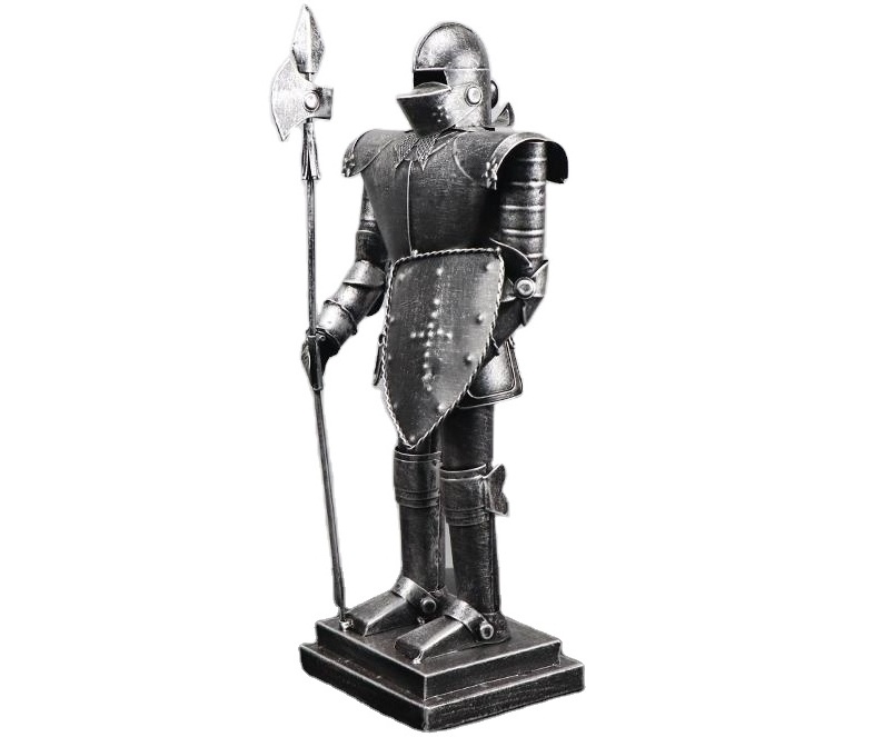 Hot Sale European style medieval armor knight model bar Western restaurant decorated with ancient Roman artifacts armor knight