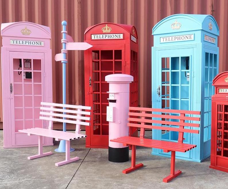 Wholesale Customized Traditional Metal London Antique Telephone Booth For Sale