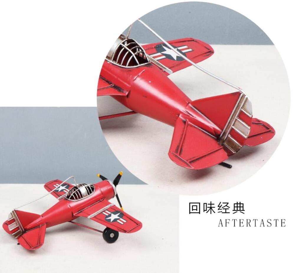 Large Retro Plane Airplane Aircraft Model Home Decor