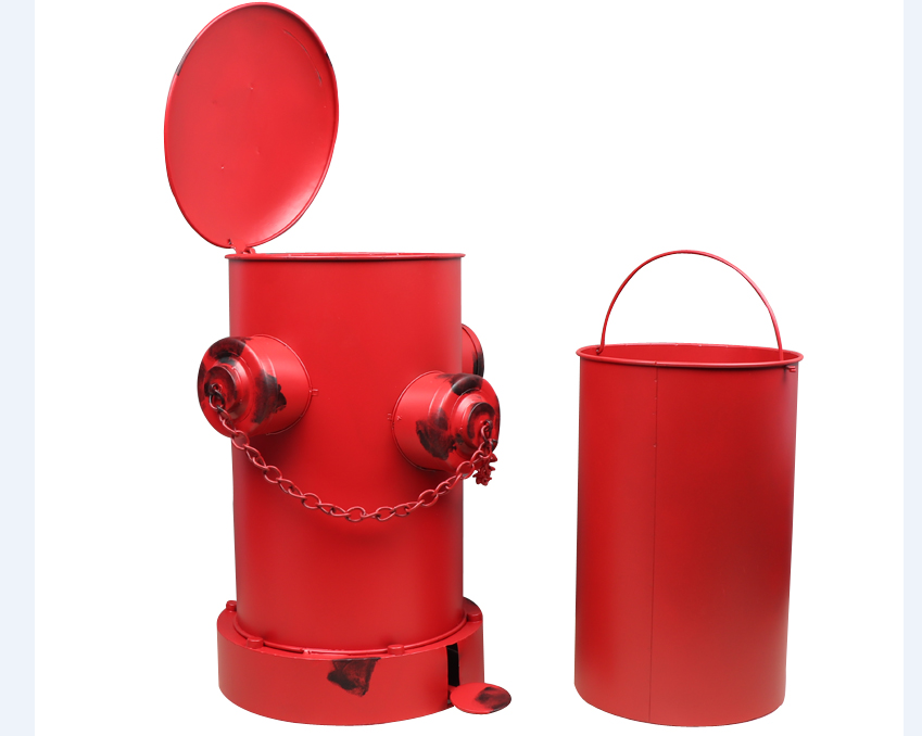 Retro nostalgic industrial style Fire Hydrant Statue Phone booth oil barrel fire extinguisher piggy bank Gift for Fireman