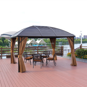 New arrive outdoor backyard pavilion hotel use furniture aluminium gazebo