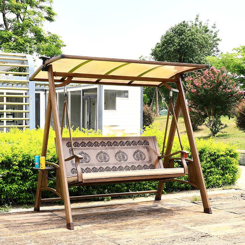 Nice design outdoor garden use swing chair three seat hanging chair